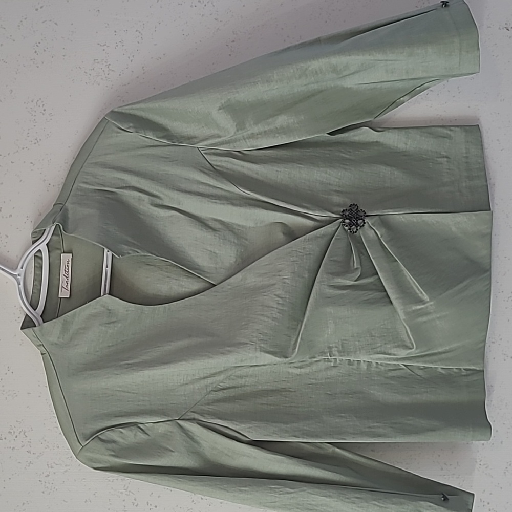 Green Formal Top for Women
